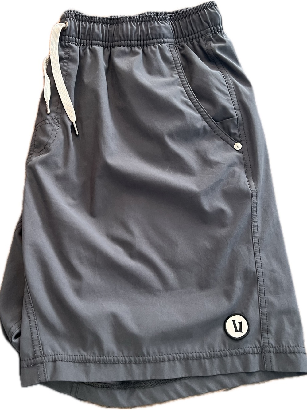 Vuori Men’s Athletic Lined Gray Shorts